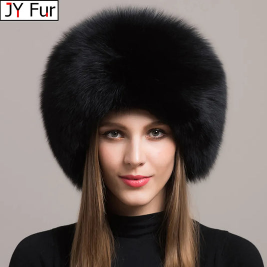 100% Natural Fox Fur Hat